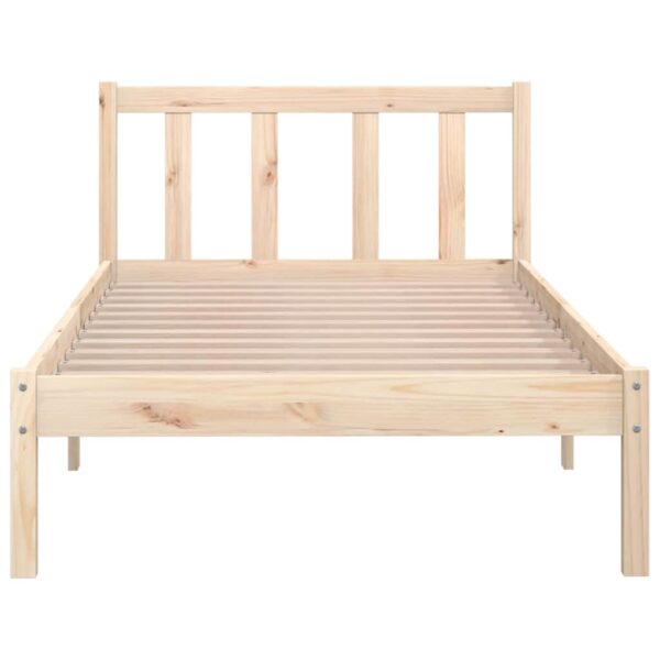 810067  Bed Frame without Mattress Solid Wood 90x200 cm