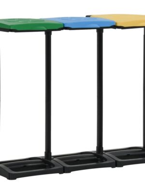 Bin Bag Stands with Lid 240-330 L Multicolour PP