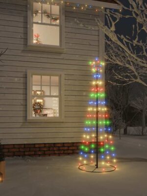 Christmas Cone Tree Colourful 108 LEDs 70x180 cm