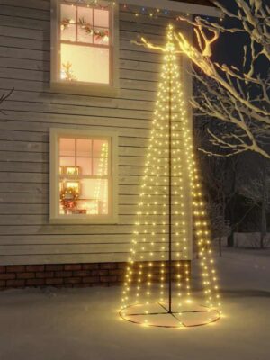 Christmas Cone Tree Warm White 310 LEDs 100x300 cm