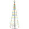 Christmas Cone Tree Colourful 310 LEDs 100x300 cm