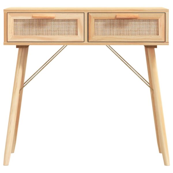 8720287102496_g_en_hd_2.jpg Console Table Brown 80x30x75 cm Solid Wood Pine&Natural Rattan