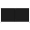2-Panel Room Divider Black 348x180 cm Fabric