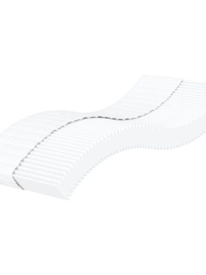 Foam Mattress White 90x190 cm Hardness H2 H3