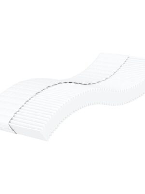 Foam Mattress White 90x200 cm Hardness H2 H3