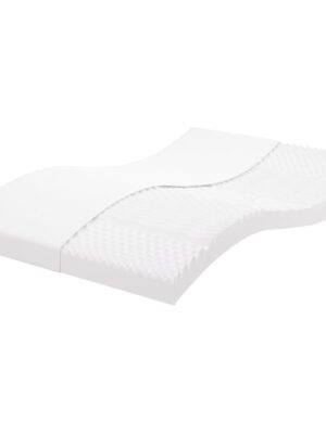 Foam Mattress White 140x190 cm 7-Zone Hardness 20 ILD