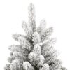 Artificial Hinged Christmas Tree with Flocked Snow 180 cm