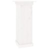 Flower Stand White 40x40x90 cm Solid Wood Pine