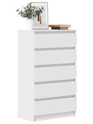 Drawer Cabinet White 60x36x103 cm Engineered Wood