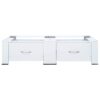 Double Washing Machine Pedestal with Drawers White