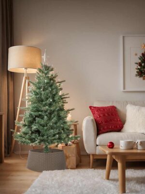 Christmas Tree Skirt Brown A65x23 cm Plastic