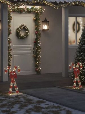 Christmas Decoration Candy Cane 50 LEDs Warm White