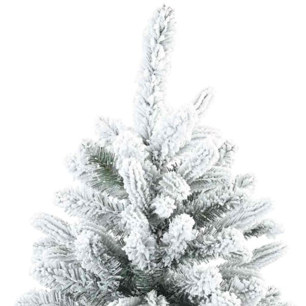 Artificial Hinged Christmas Tree Snow Flocked White 150 cm