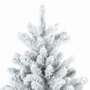 Artificial Hinged Christmas Tree Snow Flocked White 180 cm