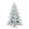 Artificial Hinged Christmas Tree Snow Flocked White 180 cm