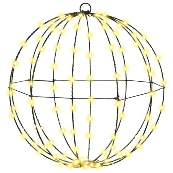 Ball with 192 LEDs 2 pcs Warm white 40 cm Metal
