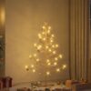 Wooden Christmas Tree with Stand Natural 150 cm Solid pine wood
