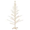 Wooden Christmas Tree with Stand Natural 180 cm Solid pine wood